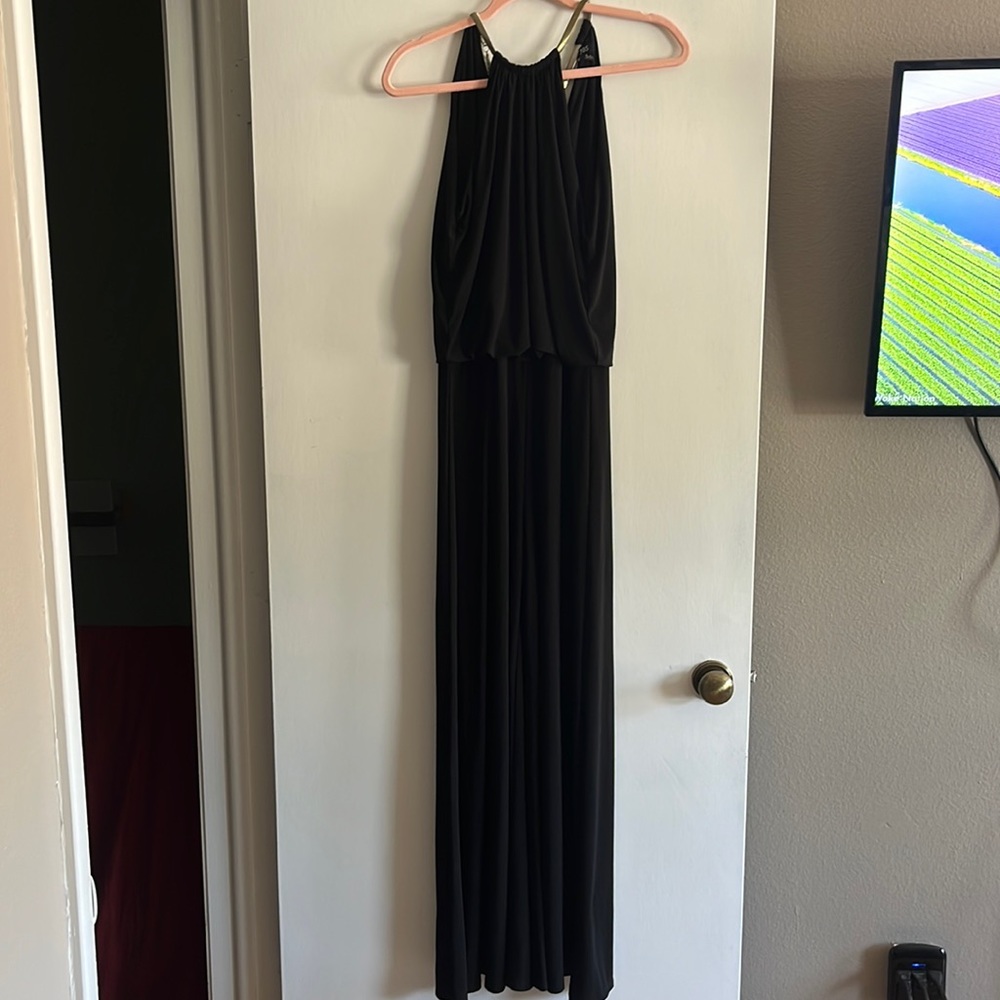 Black tank pant suit